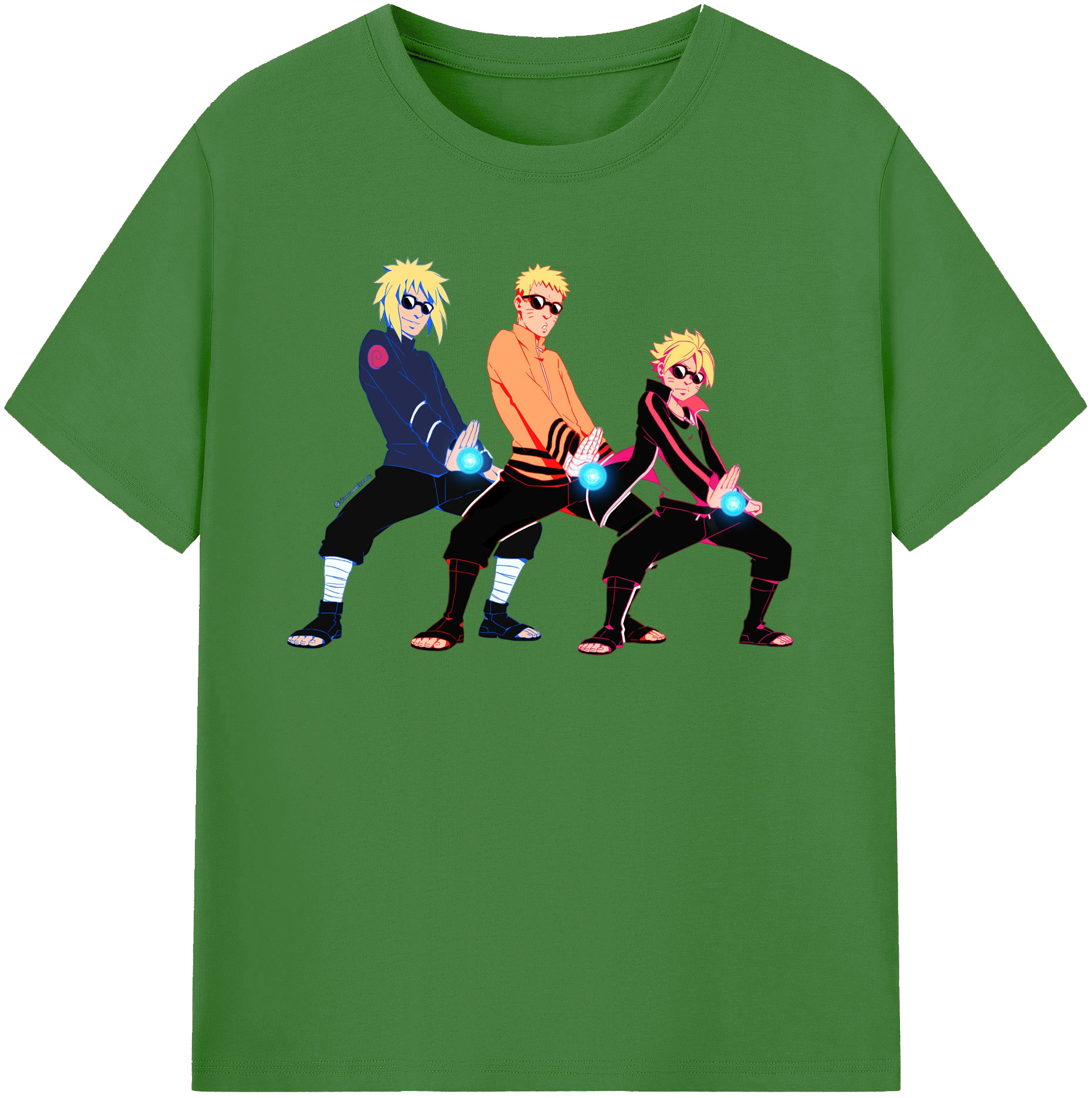 （画像用） NARUTO -ナルト- うずまき ナルト Uzumaki Naruto レディースカジュアルプリントTシャツ（綿100％）